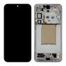 Pantalla completa con marco para Samsung Galaxy S25 Plus 5G S936 gris/plata original
