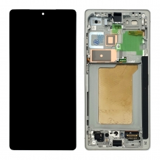Pantalla completa con marco para Samsung Galaxy S25 Ultra S938 plata original(Assembled)