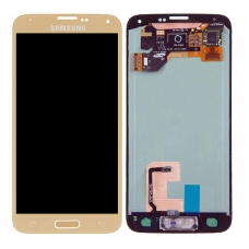 Pantalla completa para Samsung Galaxy S5 G900F dorada original