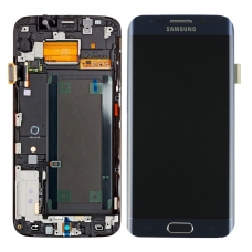 Pantalla completa con marco para Samsung Galaxy S6 Edge Plus G928 azul original