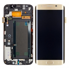Pantalla completa con marco para Samsung Galaxy S6 Edge Plus SM-G928A dorada original