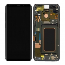 Pantalla completa con marco para Samsung Galaxy S9 Plus G965F gris original