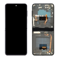 Pantalla completa con marco para Samsung Galaxy Z Flip 3 5G F711 negra original(Assembled)