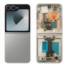Pantalla completa con marco para Samsung Galaxy Z Flip 6 5G F741 plata/gris original(Assembled)