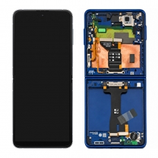 Pantalla completa con marco para Samsung Galaxy Z Flip 7 5G F766 azul original