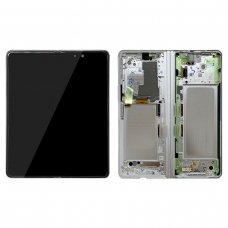 Pantalla completa con marco para Samsung Galaxy Z Fold 3 5G SM-F926 plata original