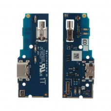 Placa auxiliar con micrófono vibrador conector micro USB y conector de antena para Sony Xperia L2 Dual H4311/L2 H3311