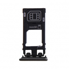 Bandeja SIM y Micro SD negra para Sony Xperia X F5121