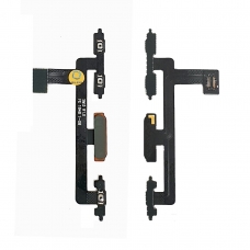 Flex de pulsadores laterales de volumen y encendido con lector de huella negro para Sony Xperia 10