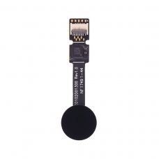 Botón de menú home negro con lector de huellas digitales para Sony Xperia XZ2 H8216/H8266