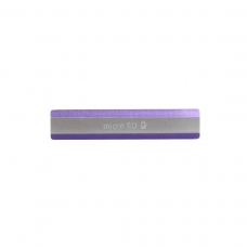 Tapa lateral morada de Micro SD para Sony Xperia Z2 D6502/D6503/D6543