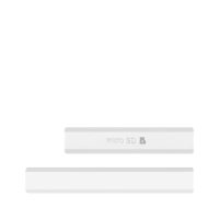 Set de tapas laterales blanca de Micro SD y USB para Sony Xperia Z2 D6502/D6503/D6543(2Pcs)