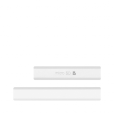 Set de tapas laterales blanca de Micro SD y USB para Sony Xperia Z2 D6502/D6503/D6543(2Pcs)