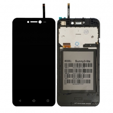 Pantalla completa con marco para Wiko Y50 negra