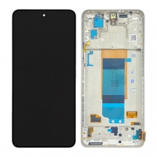 Pantalla completa con marco para Xiaomi Pocophone F4 plata original nueva