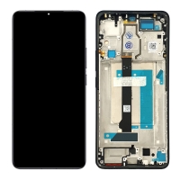 Pantalla completa con marco para Xiaomi Poco F6 5G negra original(Service Pack)