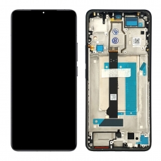 Pantalla completa con marco para Xiaomi Poco F6 5G negra original(Service Pack)