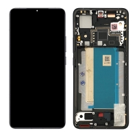 Pantalla completa con marco para Xiaomi Poco F6 Pro 5G negra original(Service Pack)
