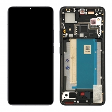 Pantalla completa con marco para Xiaomi Poco F6 Pro 5G negra original(Service Pack)