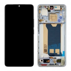 Pantalla completa con marco para Xiaomi Pocophone Poco F7 Pro 5G azul original nueva