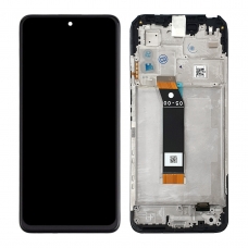 Pantalla completa con marco para Xiaomi Pocophone M5 4G negra original(Versión 05-00)