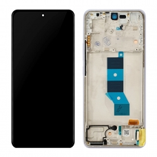 Pantalla completa con marco para Xiaomi Pocophone M7 Pro 5G violeta original