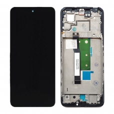 Pantalla completa con marco para Xiaomi Pocophone X4 GT 5G/Redmi Note 11T Pro/Note 11T Pro+ 5G 2022 negra original nueva