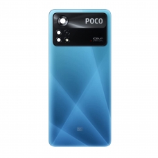 Tapa Trasera Con Lente Para Xiaomi Pocophone X4 Pro Azul original