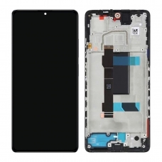 Pantalla completa con marco para Xiaomi Redmi Note 12 Pro 5G negra original nueva