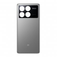 Tapa trasera con embellecedor para Xiaomi Poco X6 Pro 5G gris original