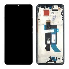 Pantalla completa con marco para Xiaomi Poco X7 5G negra original nueva