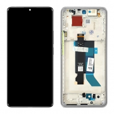 Pantalla completa con marco para Xiaomi Poco X7 5G plata original nueva