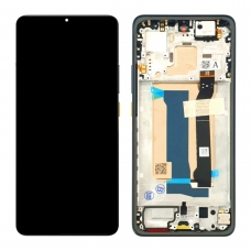 Pantalla completa con marco para Xiaomi Poco X7 Pro 5G amarilla original nueva