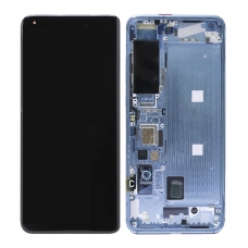 Pantalla completa con marco para Xiaomi Mi 10 5G gris azulado original