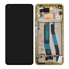 Pantalla completa con marco para Xiaomi Mi 11 Lite 5G amarilla original nueva