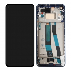 Pantalla completa con marco para Xiaomi Mi 11 Lite azul original nueva
