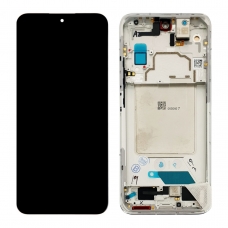 Pantalla completa con marco para Xiaomi Mi 13 5G blanca original nueva