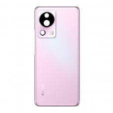 Tapa trasera con embellecedor sin lente para Xiaomi 13 Lite 5G rosa original
