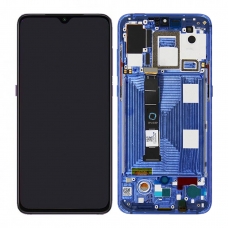 Pantalla completa con marco para Xiaomi Mi 9 azul original