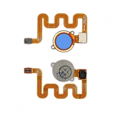 Flex con botón lector/sensor de huellas azul para Xiaomi Mi A2 Lite/Redmi 6 Pro