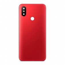Tapa trasera con lente para Xiaomi Mi A2/Mi 6X roja
