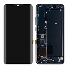 Pantalla completa con marco para Xiaomi Mi Note 10/Note 10 lite/Note 10 Pro/Mi CC9 Pro negra original nueva