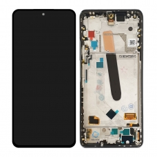 Pantalla completa con marco para Xiaomi Mi 11i M2012K11G/Mi 11 X Pro 2021/Pocophone F3 blanca original nueva