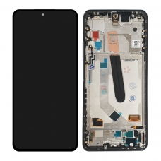 Pantalla completa con marco para Xiaomi Mi 11i M2012K11G/Mi 11 X Pro 2021/Pocophone F3 negra original nueva