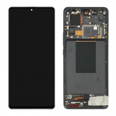 Pantalla completa con marco para Xiaomi Mi 12 Pro negra original reparada