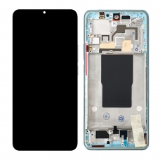 Pantalla completa con marco para Xiaomi 12T 5G 22071212AG azul original nueva