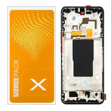 Pantalla completa con marco para Xiaomi 12T 5G 22071212AG negra original EU