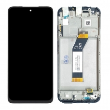 Pantalla completa con marco para Xiaomi Redmi 10 2022 21121119SG negra original