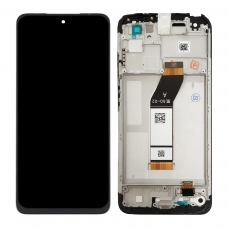 Pantalla completa con marco para Xiaomi Redmi 10 2021 21061119AG negra original