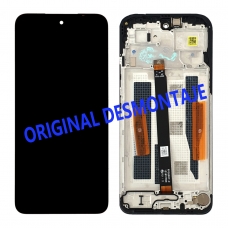 Pantalla completa con marco para Xiaomi Redmi 15 negra original desmontaje